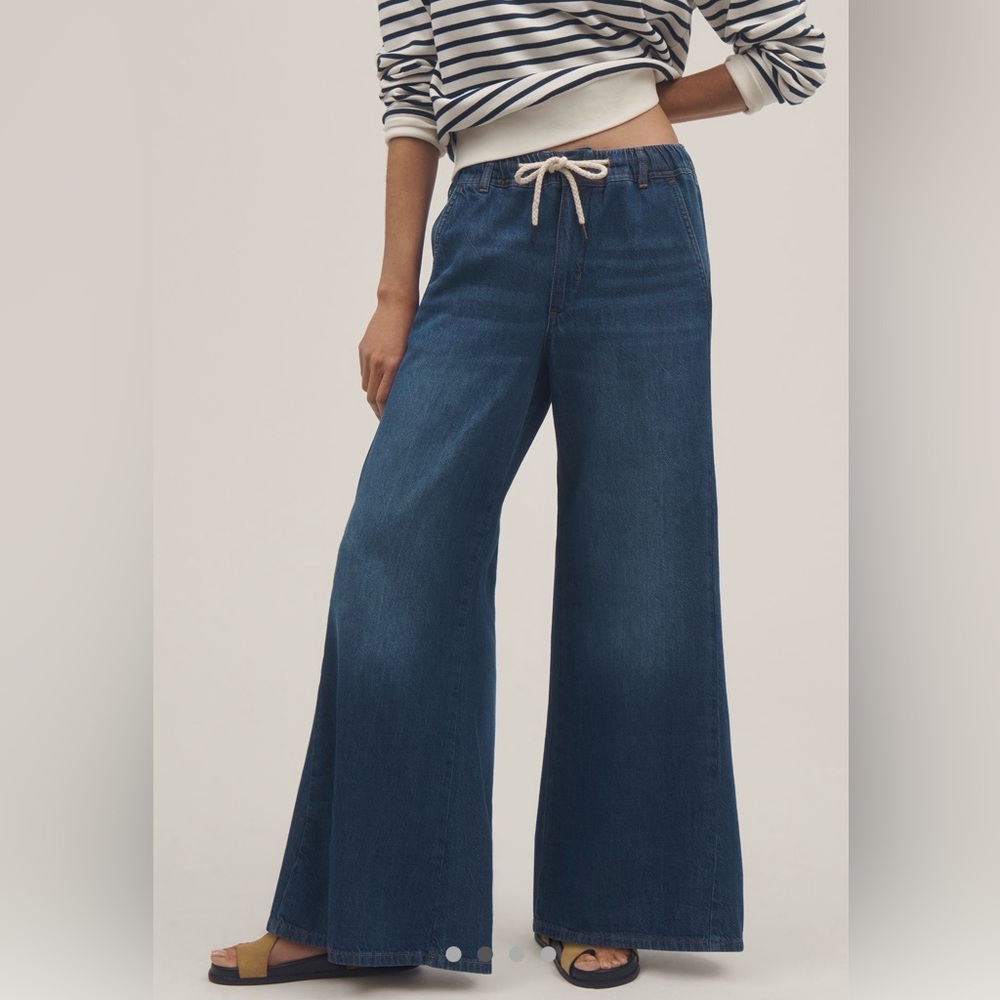 Pilcro Adi mid rise flare jean by Anthropology